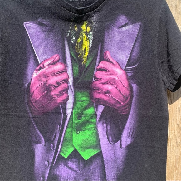 The Dark Knight Graphic Joker Short Sleeved T-Shirt - Picture 3 of 4